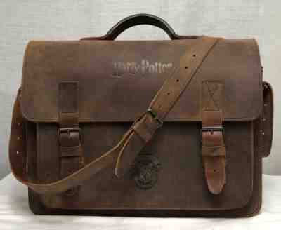 HARRY POTTER - Ruitertassen Brown Satchel Leather Messenger Bag Laptop Briefcase