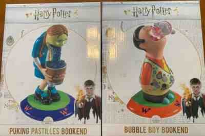 Rare Harry Potter Bookends ??Bubble Boy & Puking Pastilles Mint Condition