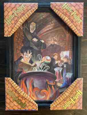 Harry Potter â??In Potions Classâ? By Fred Bode Vintage Print 2000 Professor Snape