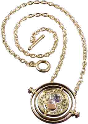 The Noble Collection Harry Potter Hermioneâ??s Time Turner 24K Gold Plated - 1.4in