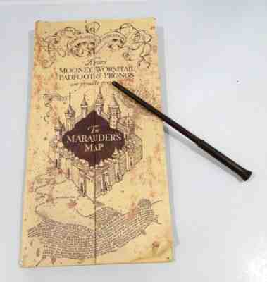 Harry Potter the Marauder's Map Footprints Wand Interactive Universal Studios