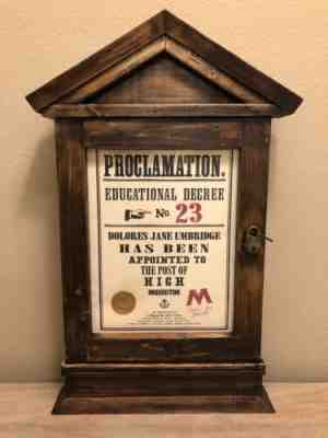 Universal Harry Potter Proclamation Educational Decree #23 Dolores Umbridge Prop
