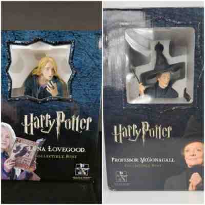 Gentle Giant Harry Potter Luna Lovegood & McGonagall Collectible Busts