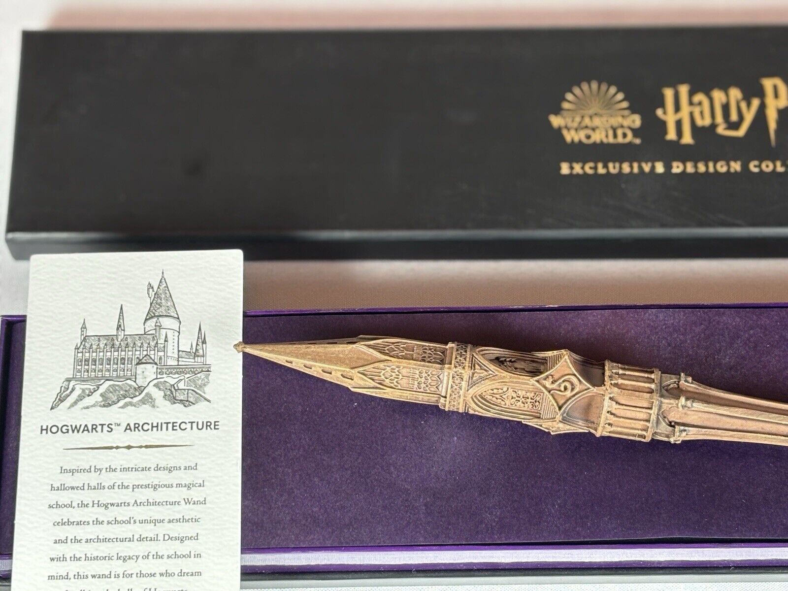 Harry Potter Exclusive Design Collection Hogwarts Architecture Wand PRIVATE LIST