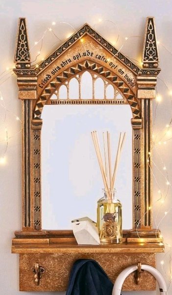New ListingHarry Potter Pottery Barn Mirror of Erised Wall Shelf & Hooks