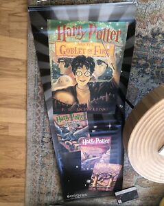 Rare Harry Potter Vinyl Advertising Banner Poster - D/S Y2k - 6’ Borders Ad 4bks