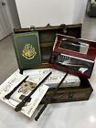 Distressed Wood Treasure Chest Harry Potter Bundle Wand Case 16" X 9" X 7"