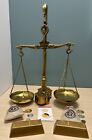 Rare Harry Potter Antique GRINGOTTS Brass Scales W/Promo Gold Bars & Coins Lot!