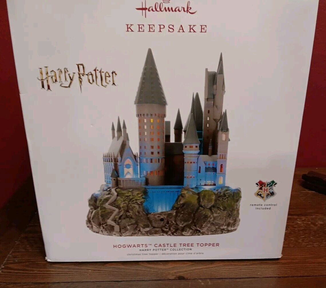 Harry Potter, Hogwarts Castle, Tree Topper, Sound & Lights, Remote, & Box