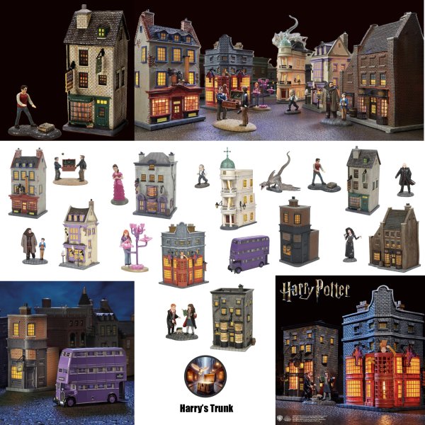 Department 56 Harry Potter Village Complete Diagon Alley 20 Item Collection-New!