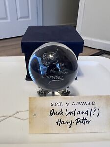 Litjoy Harry Potter Magical Crate Prophecy Orb Crystal Ball With Trelawney Quote