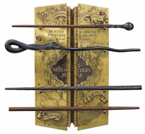 Harry Potter Marauders Map 4 Wand Set Hogwarts Wizarding World Peter Pettigrew