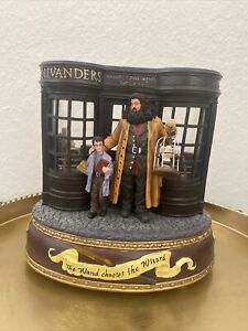 SUPER RARE! Harry Potter OLLIVANDERS WAND SHOP Music Box Bradford Exchange GREAT