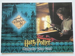 Harry Potter Authentic Prop Card The Marauders Map Prisoner of Azkaban #019/125