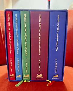 Rare Bloomsbury Harry Potter Deluxe Signature Edition Box Set (1-5) UK Version