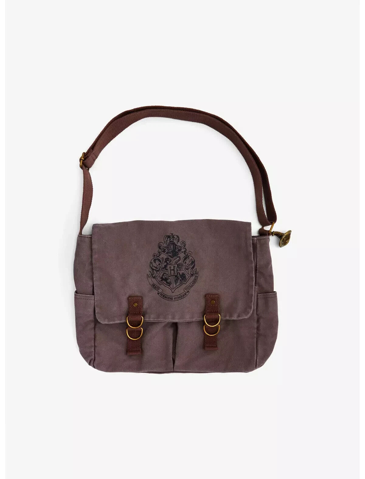 Harry Potter Hogwarts Crest Messenger Bag bonus 12 pair earrings