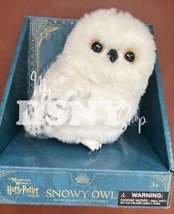 2024 Universal Studios Harry Potter Snowy Owl Interactive Toy Shoulder Plush NIB