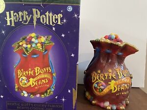 Harry Potter Bertie Botts Every Flavor Beans Cookie Jar WB 2001 NIB Ceramic