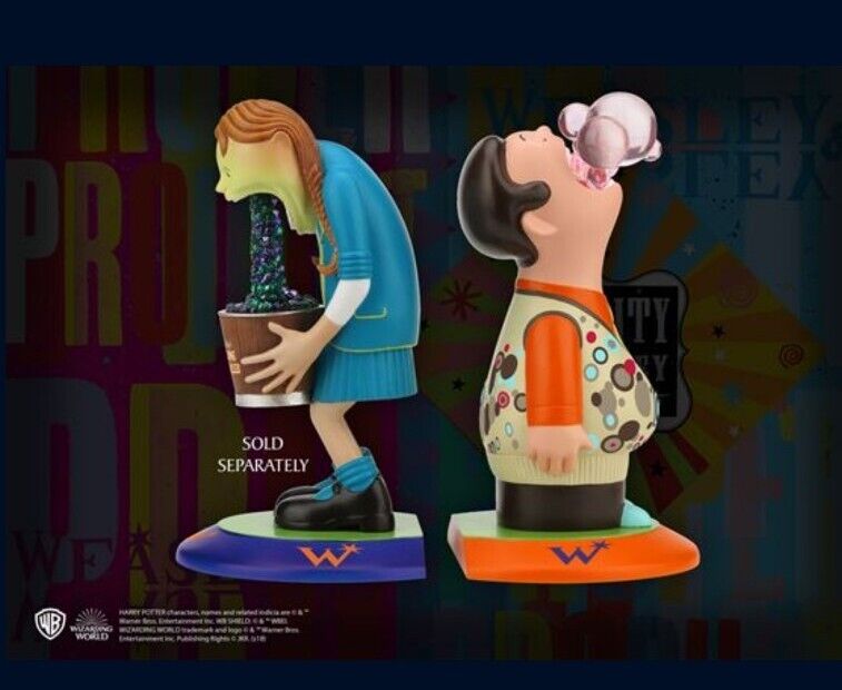 Noble Collection Weasley Bubble Girl HP Bookend Pront Replica Wizarding World