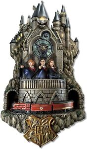 The Bradford Exchange HARRY POTTER HOGWARTS Fully-Sculpted Wall Clock