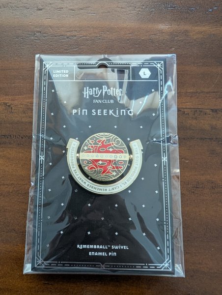 New ListingHarry Potter Fan Club Pin Seeking Limited Edition Remembrall Swivel Enamel Pin