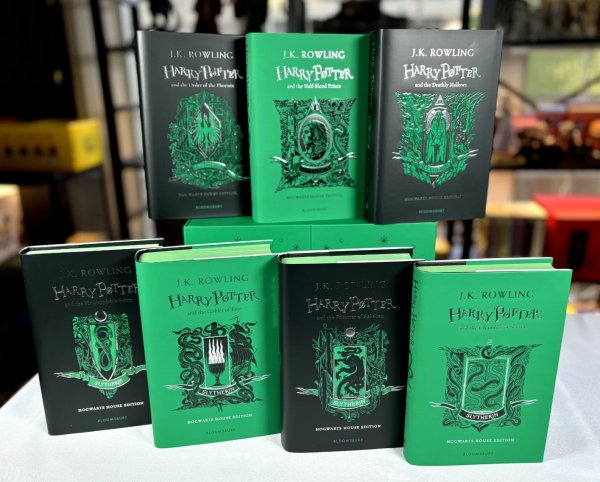 Harry Potter 20th Anniversary Slytherin House Edition Boxset Hardcover Books 1-7