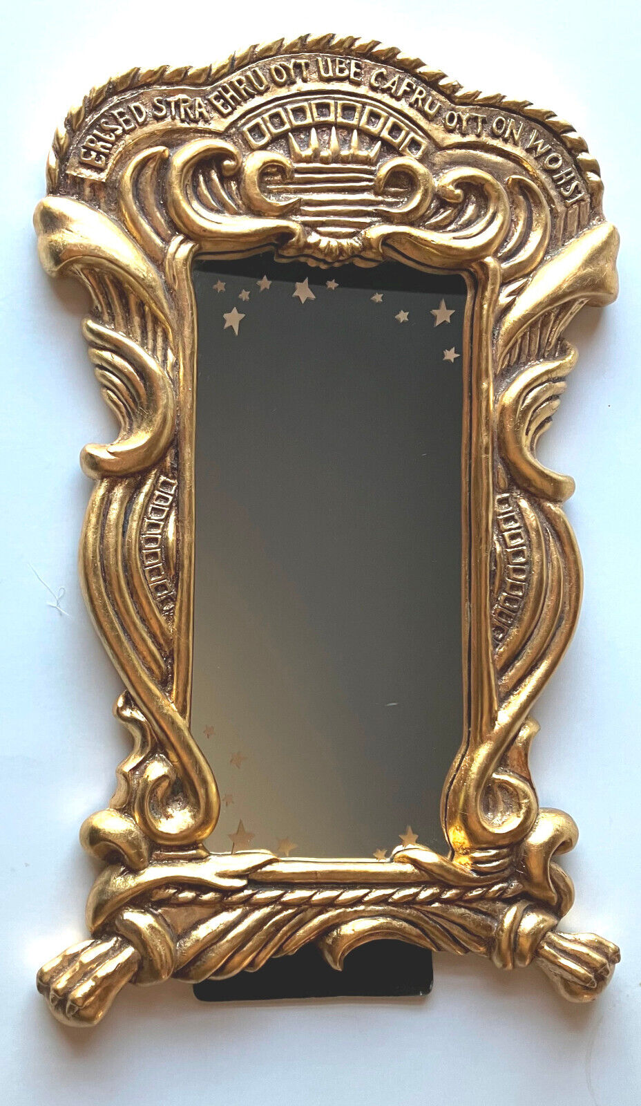 Vintage Harry Potter Gold Mirror Of Erised 15”X8” Original Warner Bros 2000 RARE