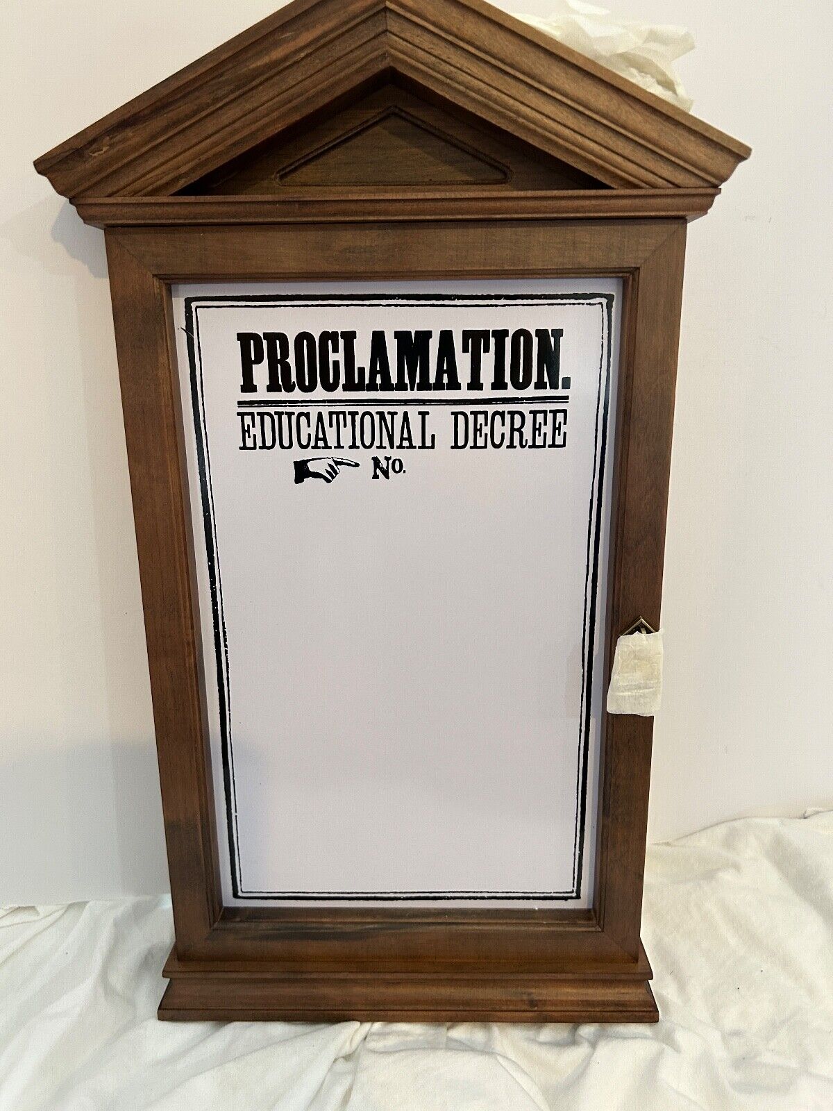 NEW Harry Potter Proclamation Educational Decree whiteboard in frame Noble