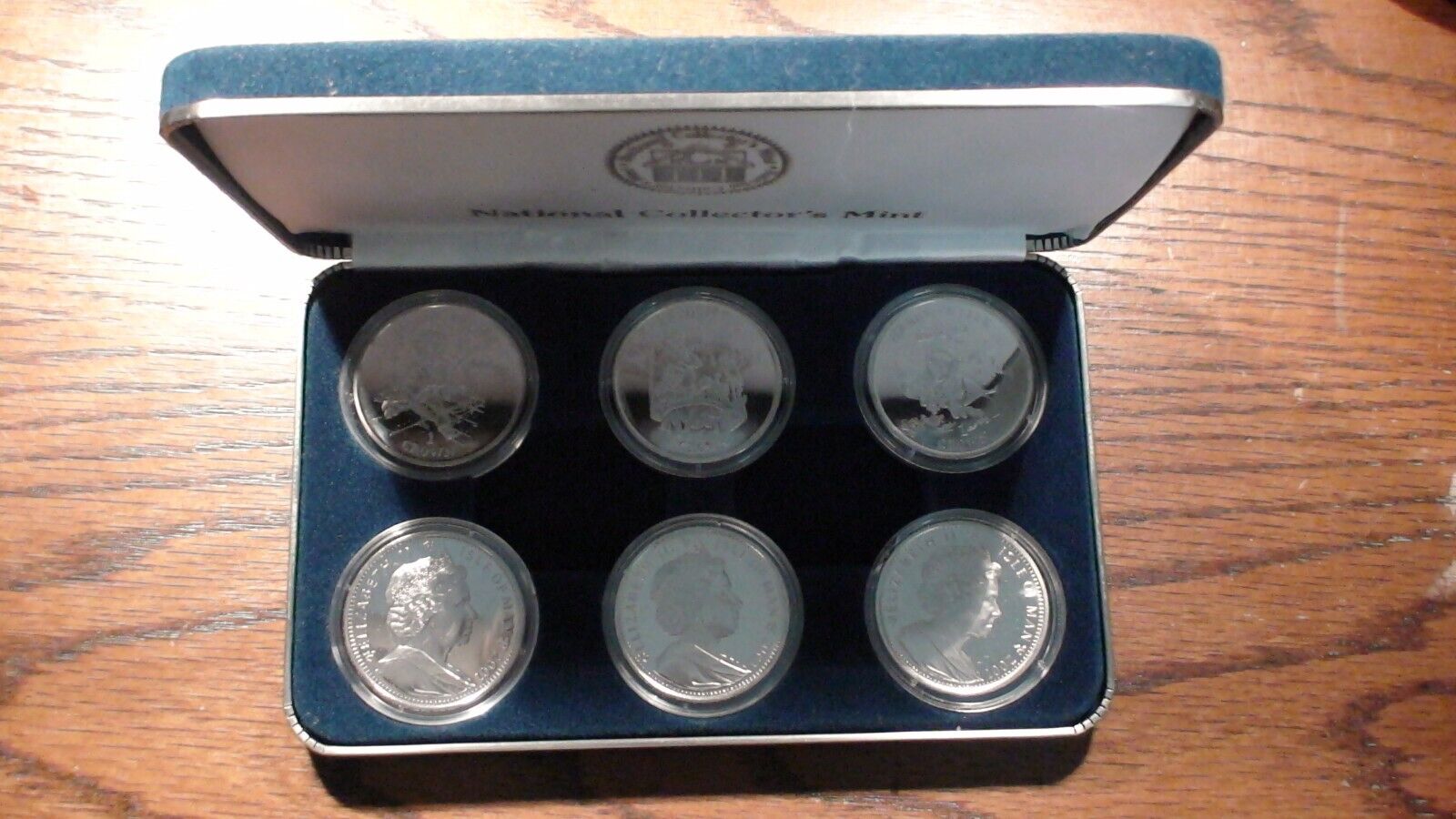 2001 ISLE OF MAN HARRY POTTER SIX 1 CROWN COIN COLLECTION WITH COA BUY IT NOW!