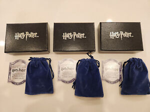 3 Official Harry Potter Noble Collection Lucius Malfoy Pendant Necklaces - 2007