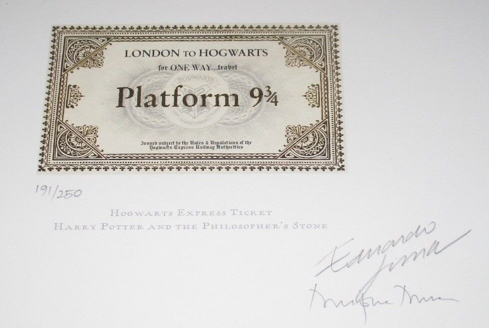WIZARDING WORLD OF HARRY POTTER Exclusive SIGNED MINALIMA Art Print HOGWARTS EX