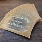 Harry Potter London to Hogwarts Tickets Cards 1K bundle - Gold foil