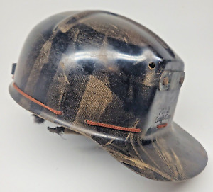 VTG MSA Comfo Cap Tiger Stripe Large L2 Low Vein Design Miners Hard Hat NoCracks