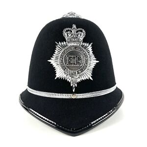Genuine Vintage British Hertfordshire Constabulary Police Bobby Hat/ Helmet New