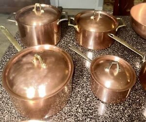 Vintage Paul Revere Copper Cookware 1801 Limited Edition 18 Piece Set
