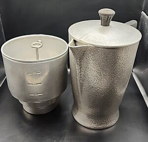 Vintage Hammercraft Club Coffee Pot Aluminum Pitcher w/Lid & 8 Cup Percolator