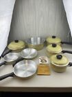 Vintage Harvest Gold Club Aluminum Cookware 12 Piece Set **NEVER USED**