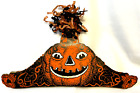 BEISTLE DIE CUT JACK O LANTERN HONEYCOMB HAT W/ PLUMES VINTAGE HALLOWEEN ANTIQUE