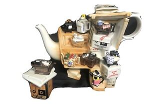 Vtg 1996 Paul Cardew Limited Edition Signed Teapot Market Stall Teapot & Sugar C