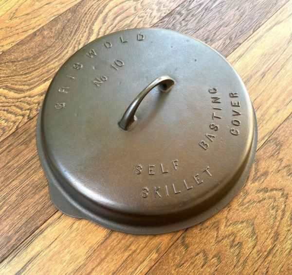 HTF!! GRISWOLD Cast Iron #10 HIGH DOME Fully Marked SKILLET LID/COVER -Excellent