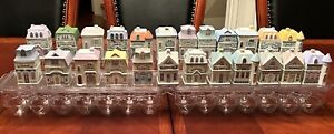 NEW Vintage 1989 The Lenox Spice Village Complete Set of 24 Fine Porcelain