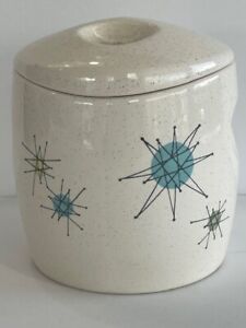 Vintage, Rare, Atomic, Franciscan Starburst Canister (Tea), Jar, with Lid: Mint!