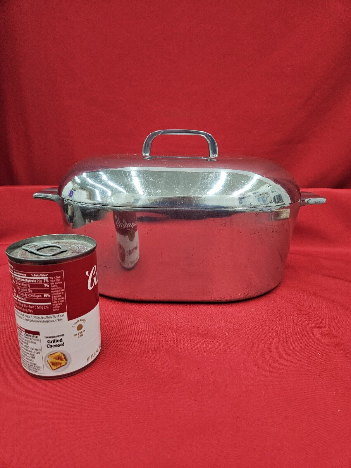 Vtg Magnalite Wagner Ware Sidney-O 4265-P 8 QT Roaster Pan W/ Lid Dutch Oven
