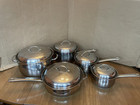 Vintage 10pc. Belique Stainless Steel Cookware Set made in Belgium