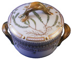 Vintage Royal Copenhagen Flora Danica Sugar Dish Porcelain Porzellan Dose Lid