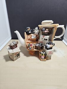 Vintage 1996 Paul Cardew Limited Edition Signed Teapot Market Stall Teapot Nice