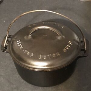 ANTIQUE Cast Iron GRISWOLD #6 DUTCH OVEN 2605 w Tite-Top lid 2606A Pan Pot