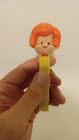 VINTAGE PEZ DISPENSER NO FEET AUSTRIA BRUNETTE NURSE No HAT 2.6