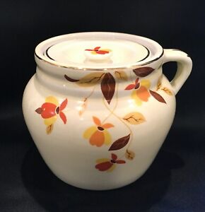 Jewel Tea Autumn Leaf One Handled Bean Pot Hall China