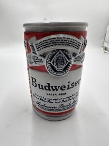 Budweiser Anheuser-Busch Vintage Collectible Stein No Lid White Red Large Cerami